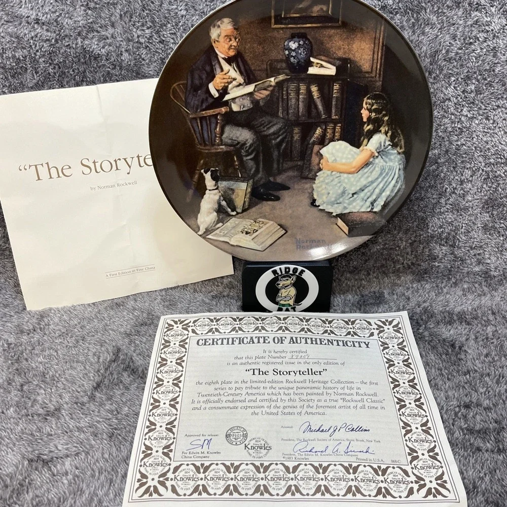 VINTAGE Norman Rockwell Collector‎ Plates Lot of 12 w/ COAs Decorative China
